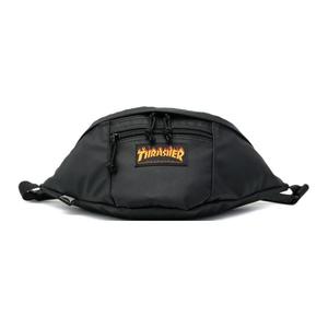 Thrasher Полиэстеровый поясной рюкзак, фанни-пак Regular Unisex черный