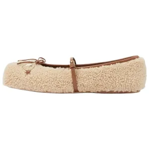 GUCCI Лоферы Horsebit Mary Jane для женщин светло-бежевые