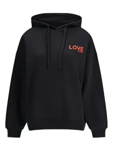 Худи с принтом "целующиеся ангелы и надпись 'LOVE'" Fiorucci, черный