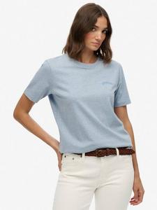 Футболка Essential с вышитым логотипом Superdry, Blue Fog Marl