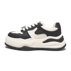 Hotwind Женские противоскользящие низкие скейтерские туфли с эффектом увеличения роста 88 Бежево-черные, цвет 88 Beige Black