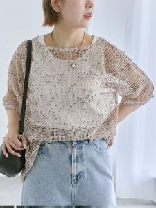 сетчатый пуловер