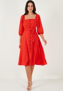 Платье-рубашка REGULAR FIT LELA, коралловый