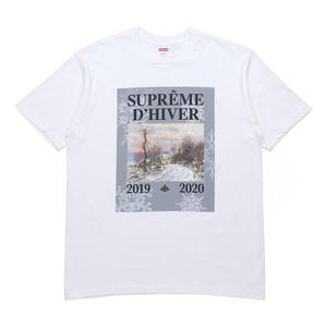 Футболка fw19 week 17 dhiver tee winter scene printing short sleeve white Supreme, белый