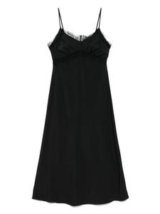 Платье миди с кружевной отделкой Vivetta, черный