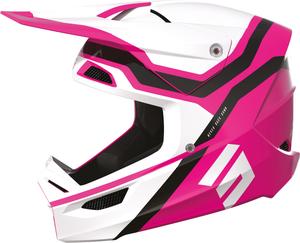 Мотокроссовый шлем Shot race sky, White/Pink