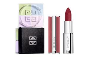 Набор матовой рассыпчатой пудры для лица с четырьмя отделениями, фиксирующий макияж, 12г+3,4г Givenchy