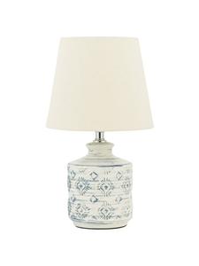 Настольные лампы ROSANNA в бежево-голубом цвете - (Ш) 20 x (В) 35 x (Д) 20 см