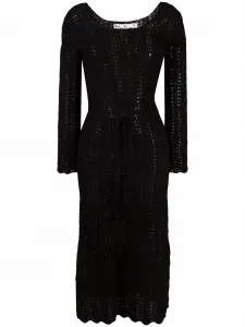 Платье в технике кроше с завязками Matimì, черный