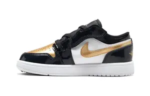 Кроссовки Jordan 1 Low ALT Black Metallic Gold White PS