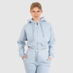 SMILODOX Женская толстовка с капюшоном на молнии Elma светло-голубого цвета