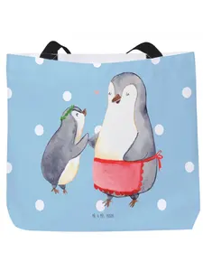 Сумка-шоппер Mr & Mrs Panda Pinguin, цвет blau pastell