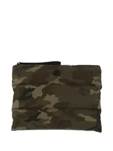 Клатч с камуфляжным узором MONCLER, зеленый