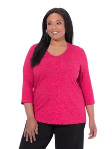 Ulla Popken Длинная футболка красного цвета