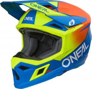 Мотокроссовый шлем Oneal 3srs, Blue/Neon Yellow