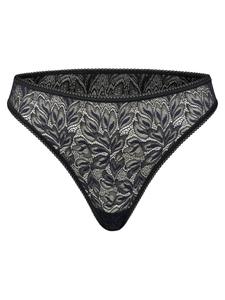 Стринги Erlich Textil Iconic Lace, Mottled Black