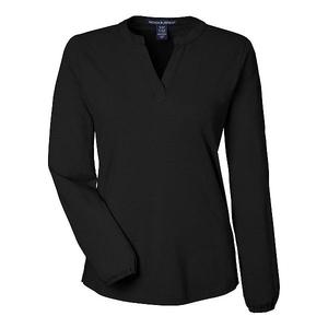 Женский топ Raleigh с полузастежкой Devon & Jones, Black