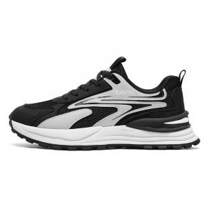 Binary Низкие повседневные кроссовки с амортизацией и воздухопроницаемостью, мужские, черно-серые