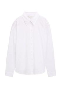 Хлопковая рубашка блузка Denim Tom Tailor, белый