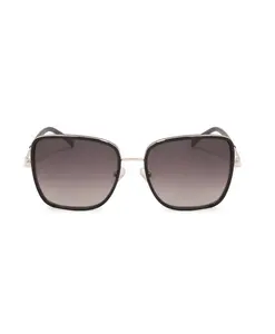 Солнцезащитные очки в квадратной металлической оправе Kazar, черный