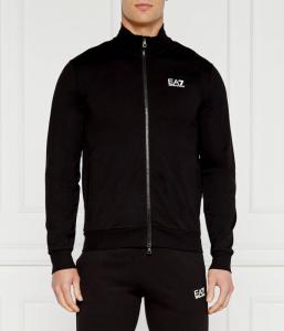 Толстовка мужская Ea7 на молнии с логотипом бренда, черный