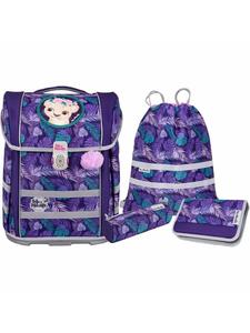 McNeill Набор школьных сумок PERFECTO из 5 предметов, дизайн «Джунгли», фиолетовый цвет