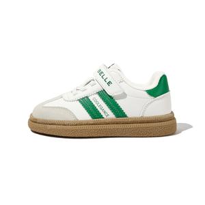 Детские скейтерские кроссовки Kids BELLE, бежевый/зеленый