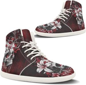 Pugasmiru Женские ботинки с узором в виде пальца, сердца и ладони, с открытой пяткой, зимние снежные ботинки, теплые ботильоны, белая подошва