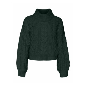 Джемпер VMDREAM LS CROP GA EXC Vero Moda, темно-зеленый