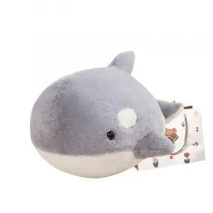 Плюшевая игрушка Cartoon Little Tiger Whale высотой 35см/45см OU DI PIG, Gray+Bear Shopping Bag