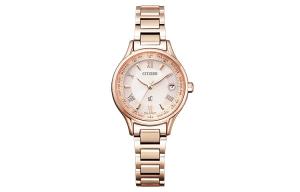 CITIZEN Часы C Collection Solar Quartz Movement Titanium Strap Watch Women's Watch Pink Watch Dial EC1164 53W, Pink Watch Dial