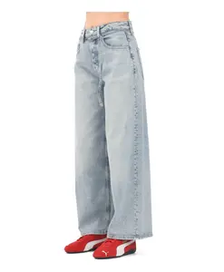 Светло-Голубые джинсы с широкими штанинами Tommy Jeans, синий