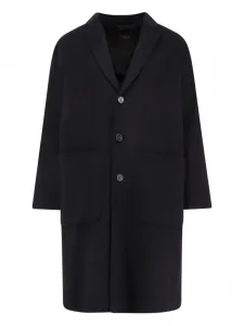 Однобортное пальто с большими карманами Paltò, черный