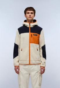 Флисовая куртка Napapijri YUPIK, Offwhite Blue Orange/White