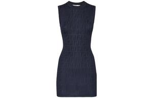 FENDI Безрукавное платье FW22 женское синее