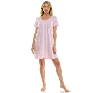 Женская уютная ночная сорочка с коротким рукавом Croft & Barrow, Cradle Pink Na H Rib