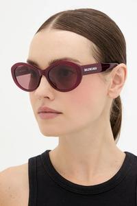 Солнцезащитные очки Balenciaga, бордовый