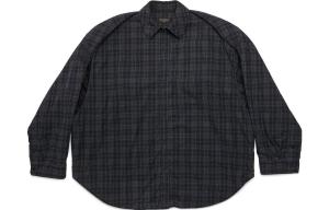 Рубашка мужская темно-серая Balenciaga, темно-серый