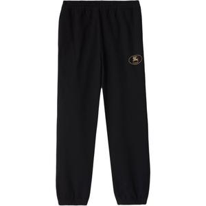 Хлопковые спортивные штаны knight stamp Burberry, черный