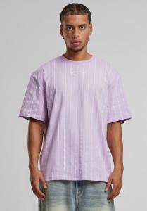 Футболка с принтом SMALL SIGNATURE ESSENTIAL PINSTRIPE Karl Kani, фиолетовый
