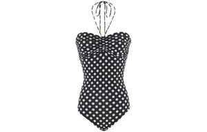 Слитный купальник женский черный Saint Laurent