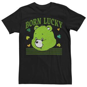 Мужская футболка с рисунком Care Bears "Born Lucky" Licensed Character