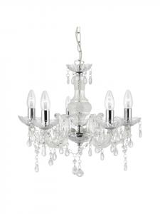 Люстра (Ш)48 x (Д)48 x (Г)42 см, хромированная Licht-Erlebnisse, Chrom