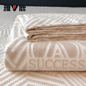 Yalu Простыня 250х250 см из зимнего молочного велюра, утолщенный флис, цвет Miyu - Light Coffee