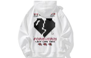 Свитшот унисекс FOREVER 21, черный с флисовой подкладкой