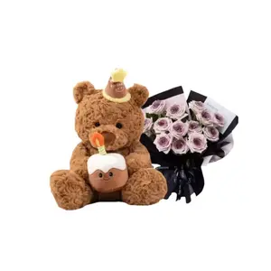 Плюшевая кукла Cake Bear высотой 35 см LALABABY