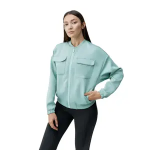 Женская куртка Graft Born Living Yoga, бирюзовый