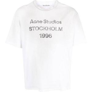 Футболка с принтом логотипа Acne Studios, белый