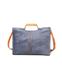 Женская большая сумка Camden из натуральной кожи OLD TREND, серый