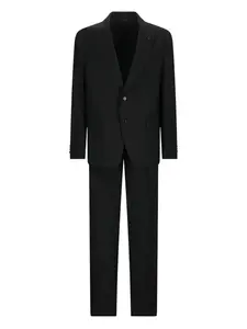 Костюм с 7 лацканами Lardini, черный